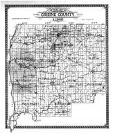 Greene County Outline Map, Greene County 1915